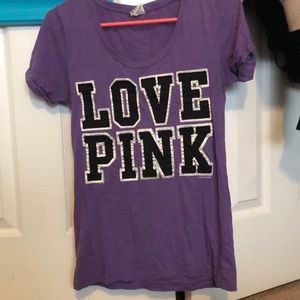 Purple LOVE PINK brand shirt